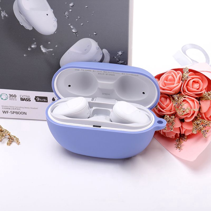 🌟3C🌟 SP02 Wireless Bluetooth Headphones With Housing For Sony WF-SP800N Case Anti-shock Charging Case Earphone Silicone Case Cover