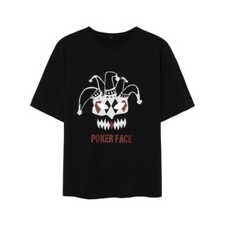 Áo phông tay ngắn POKER FACE TEE (Đen) - ZUNEZX