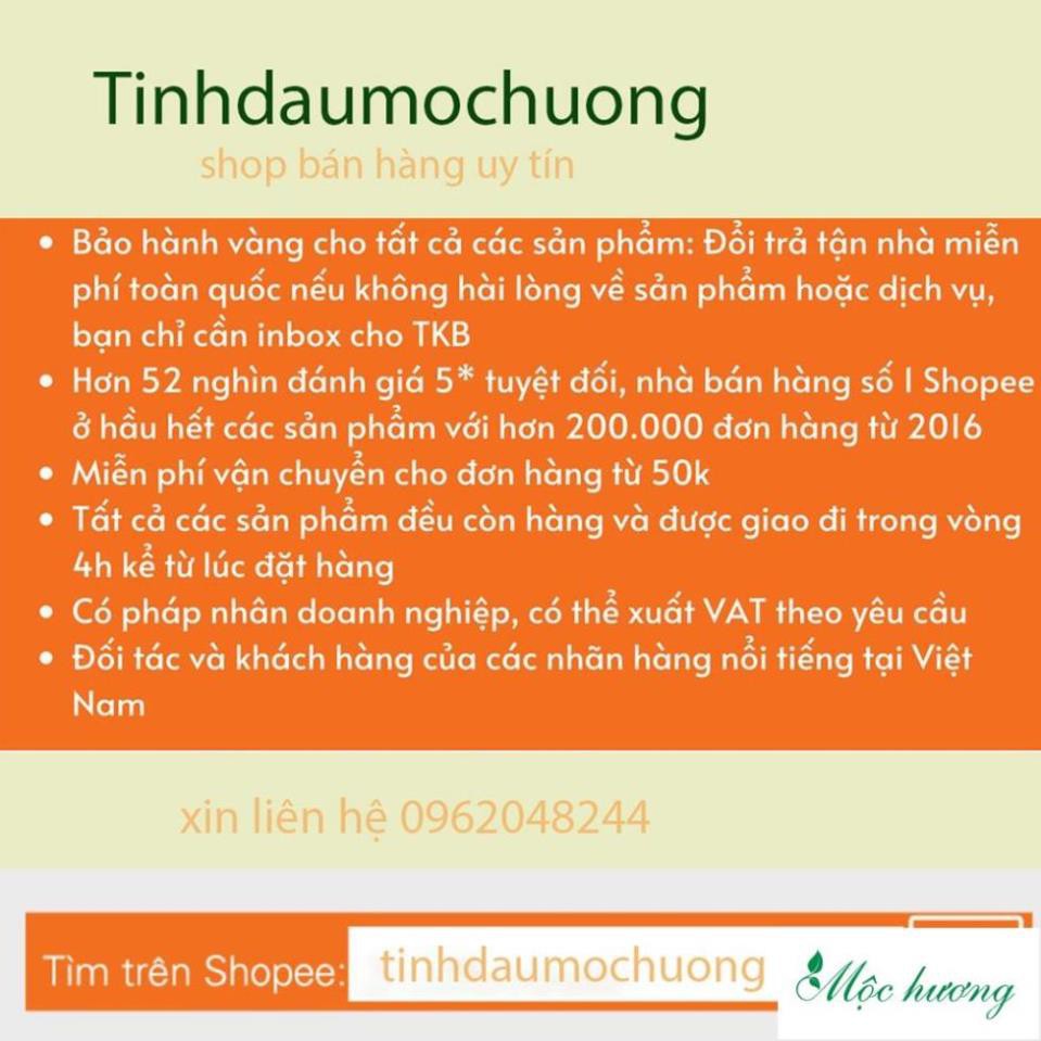 Tinh dầu Mộc Hương nguyên chất 100ml có kiệm đinh | tinh dầu đuổi muỗi