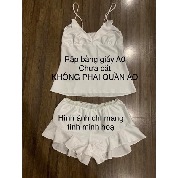 Rập bộ ngủ Viki bằng giấy