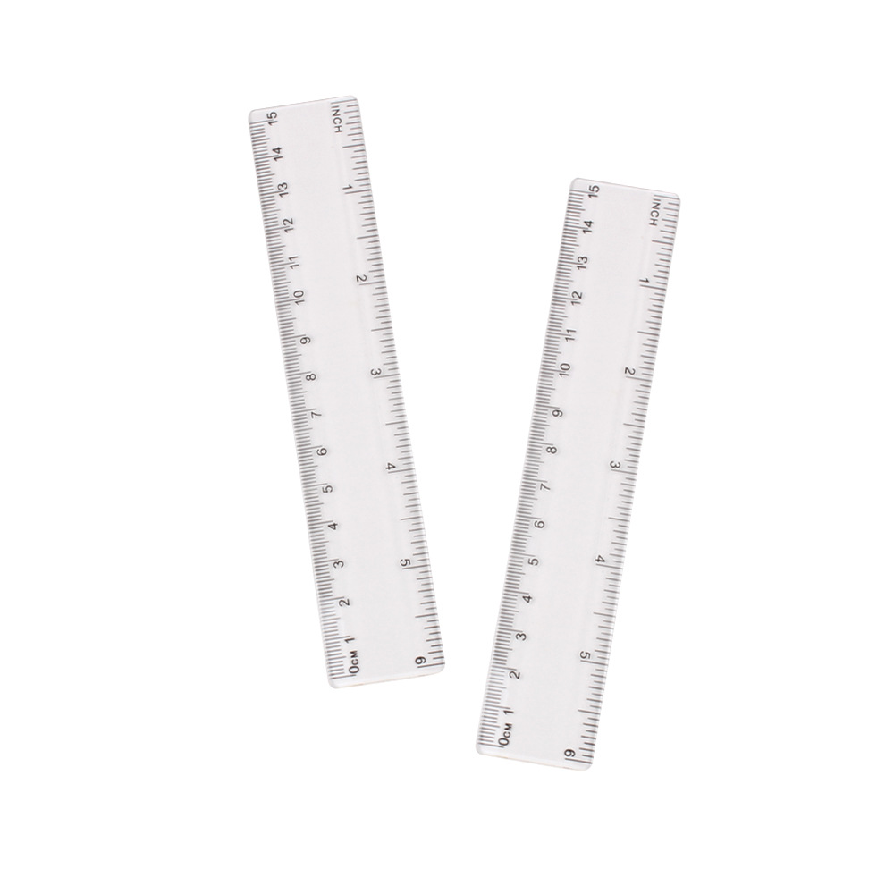 Thước Kẻ Bằng Nhựa Trong Suốt Dài 15cm