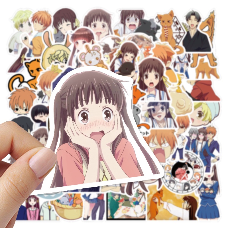 Y&P| Hình Dán Chống Nước Fruits Basket Nhật Bản Anime Mũ Bảo Hiểm Máy Tính Xách Tay Hành Lý Dán Thiết Lập, 50 tờ