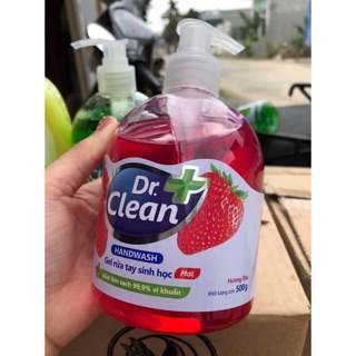 Nước Rửa Tay Hương Dâu DR CLEAN 500ml - LOẠI TỐT