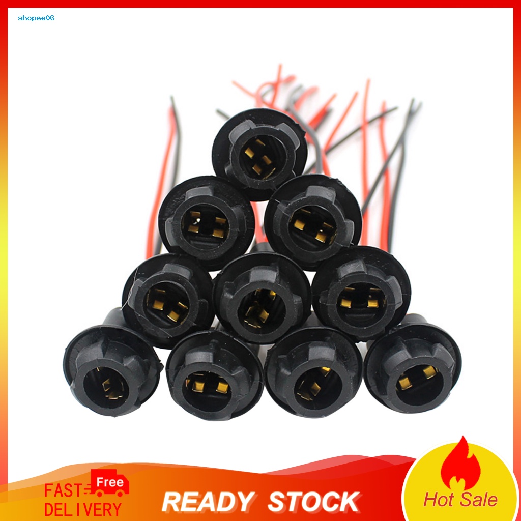 Bộ 10 Ổ Cắm Dây Điện Bằng Đồng Cho Đèn Sương Mù