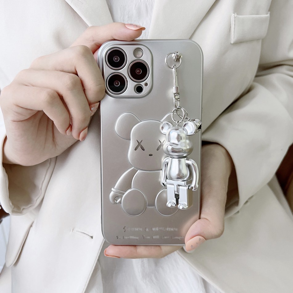 Ốp điện thoại hình gấu đáng yêu cho IPHONE 11 12 13 PRO XS MAX 7 8 PLUS XR 13PRO 11PRO 12PRO MAX 7+ 8+