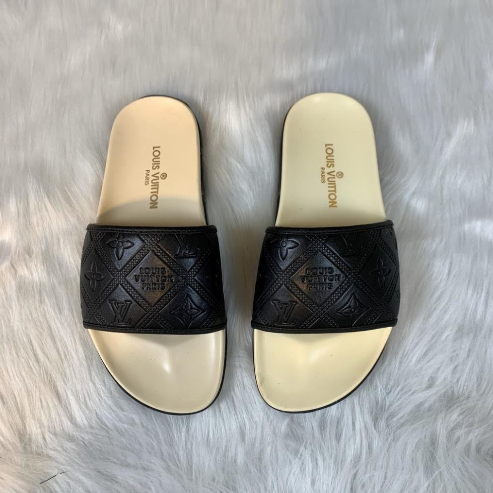 Dép nam quai ngang [Da thật- bh 1 năm] thời trang cao cấp mẫu mới 2021+box hộp