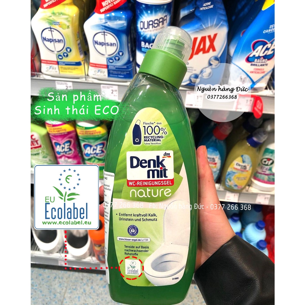 Tẩy bồn cầu Denkmit Tự nhiên sinh thái ECO vệ sinh an toàn - Nguồn hàng Đức