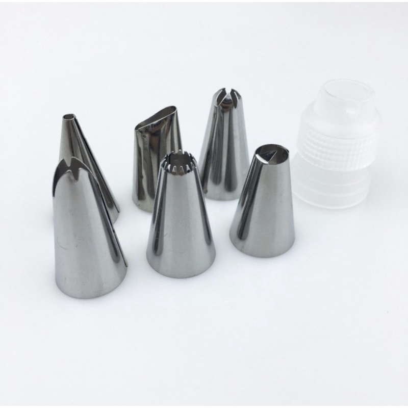 Bộ 6 Đui Bắt Kem Kèm Túi Silicon Nhỏ