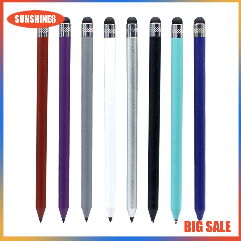 【SUN】Touch Screen Pen Retro Round Thin Tip Resistor-capacitor Dual-use Touch Screen