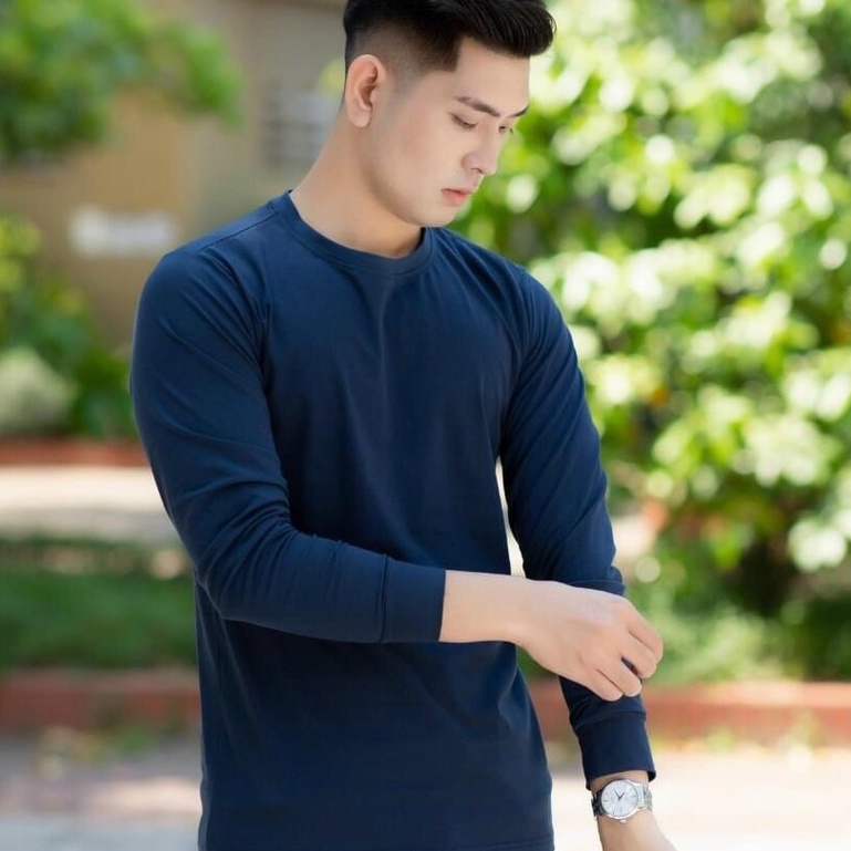 Áo thun nam dài tay giữ nhiệt chất cotton co giãn cao cấp, giữ ấm cơ thể, áo dáng ôm cao cấp ARU SHOP