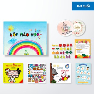 Hộp Háo Hức hình dạng, màu sắc, 0-3 tuổi, combo 3 cuốn sách lật giở, Set trò chơi ĐAN DÂY, MIX203