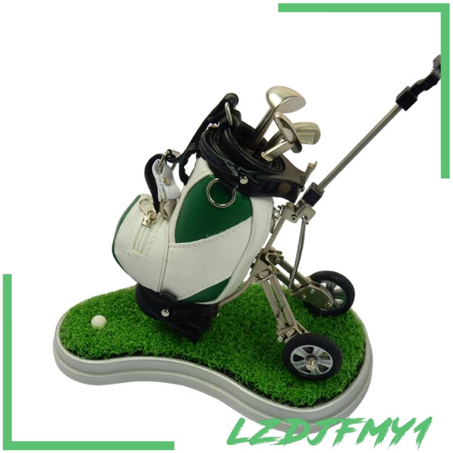 Climber Mini Desktop Golf Cart Bag Holder and Golf Club Pen Office Desk Novelty Gift