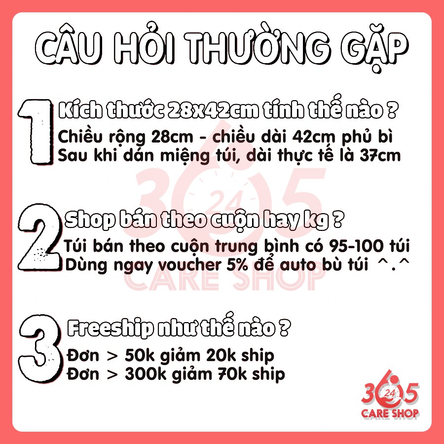 Túi Gói Hàng Túi Đóng Hàng Niêm Phong Tự Dính CARESHOP365 Size 28x42cm Thông Dụng Cho Đơn 2-3 Bộ Đồ, Sơ Mi - CT03