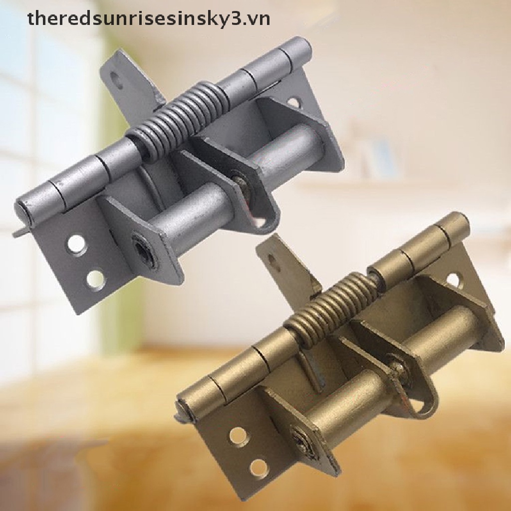 * * Thời Trang Mới * * Bản Lề Đóng Cửa Lò Xo Tự Động Bằng Kim Loại Có Thể Điều Chỉnh
