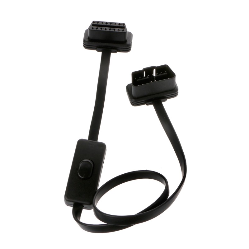 Cáp nối dài tích hợp công tắc OBD2 OBDII 16Pin cho xe hơi