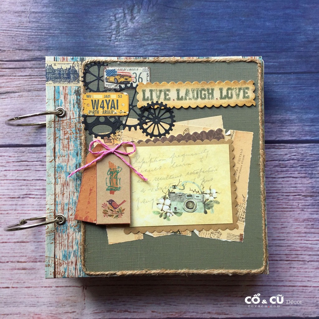 Album ảnh Scrapbook handmade làm album cưới độc đáo