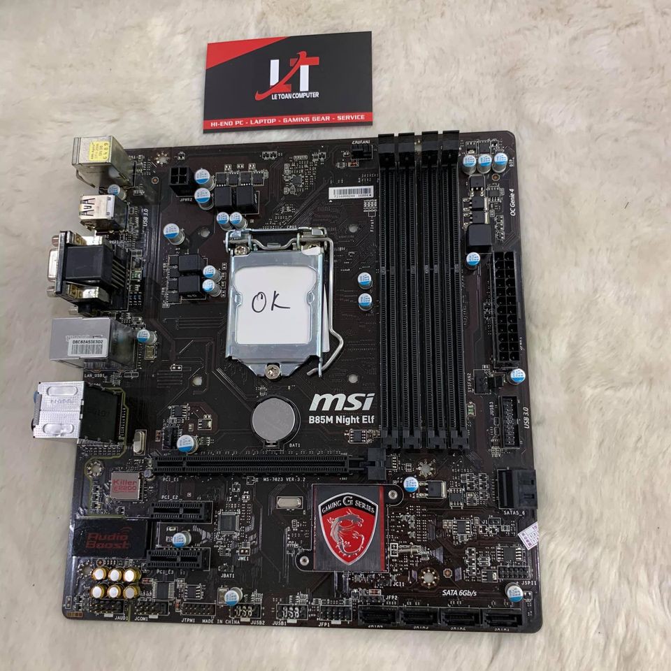 Mainboard MSI B85M Night Elf Socket 1150 Chuyên Gaming (like new)