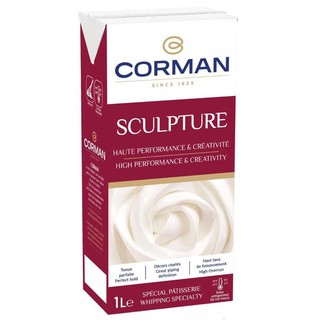 Kem sữa whipping  Corman Pháp hộp 1L