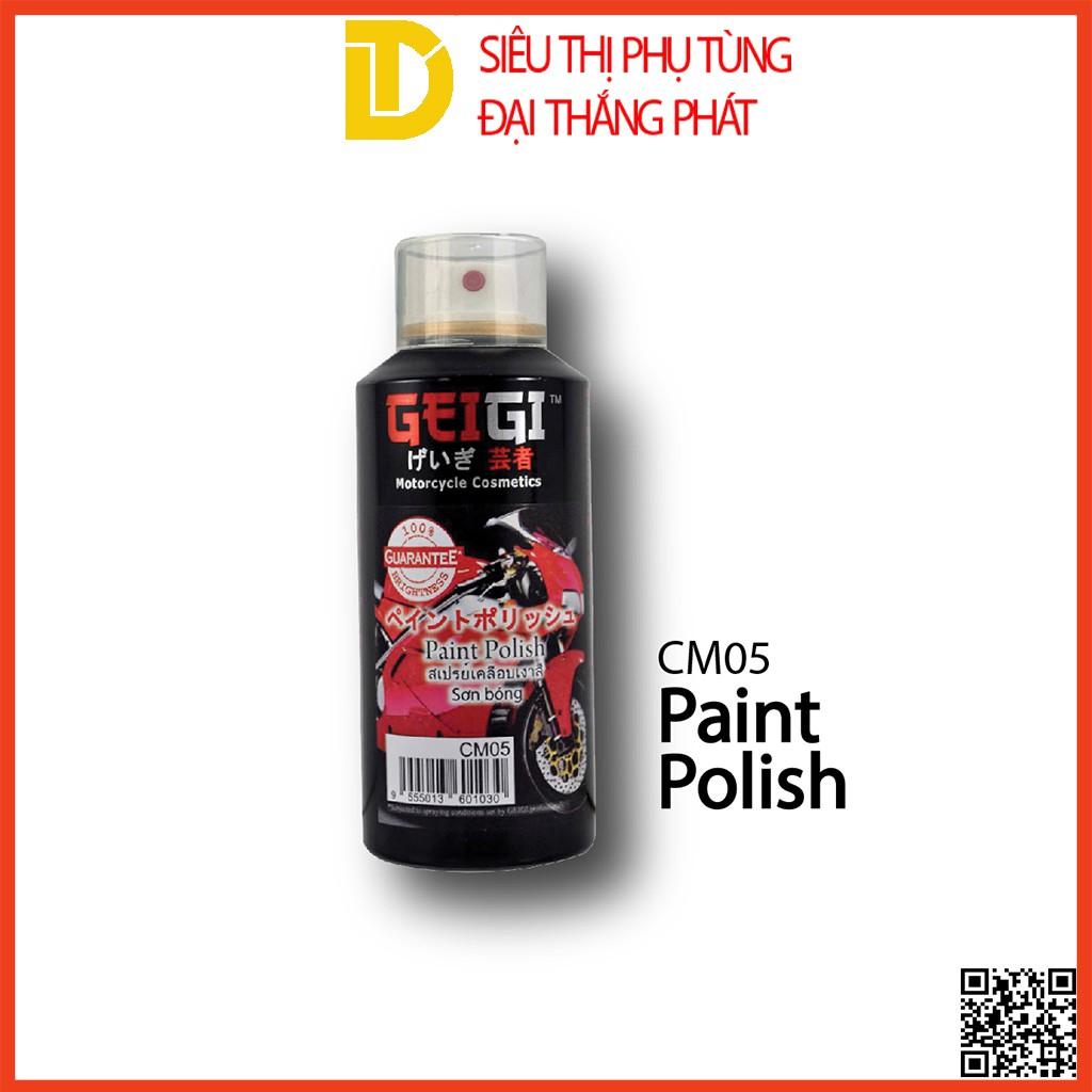 Chai xịt đánh bóng sơn Samurai Geigi Paint Polish CM05