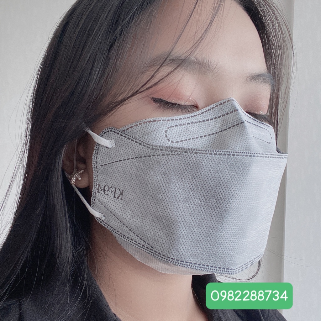 KHẨU TRANG KF94 LANDMASK 4D SKYLIGHT MÀU XÁM , GIẤY KHÁNG KHUẨN / HỘP 10 CÁI
