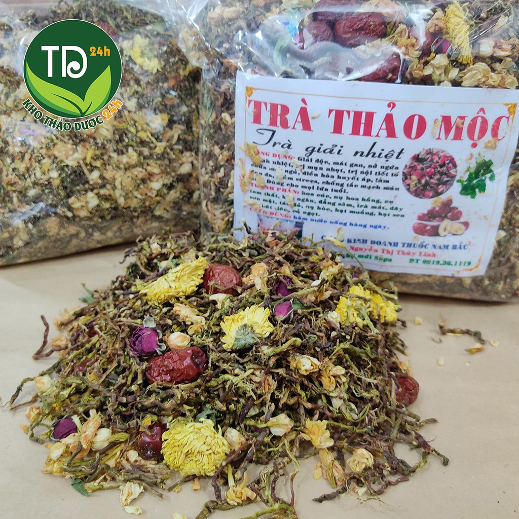 [Combo 5 gói] Trà thảo mộc Sapa giúp thanh nhiệt giải độc, an thần, làm đẹp da, 100% thiên nhiên - Kho thảo dược 24h