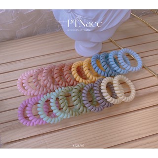 ᴾᵀᴺᵃᶜᶜ Cột tóc lò xo màu pastel siêu dễ thương