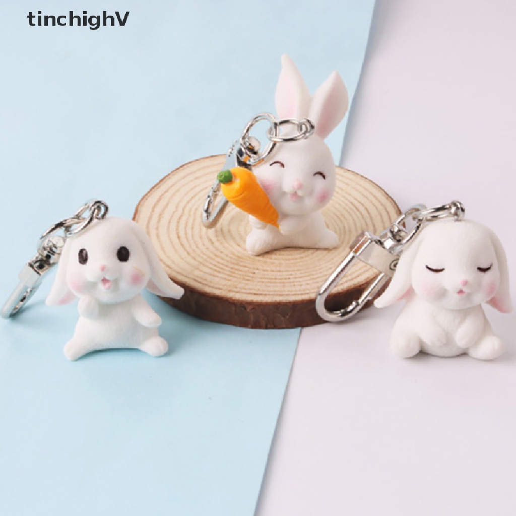 Móc Khóa Hình Thỏ Hoạt Hình Dễ Thương