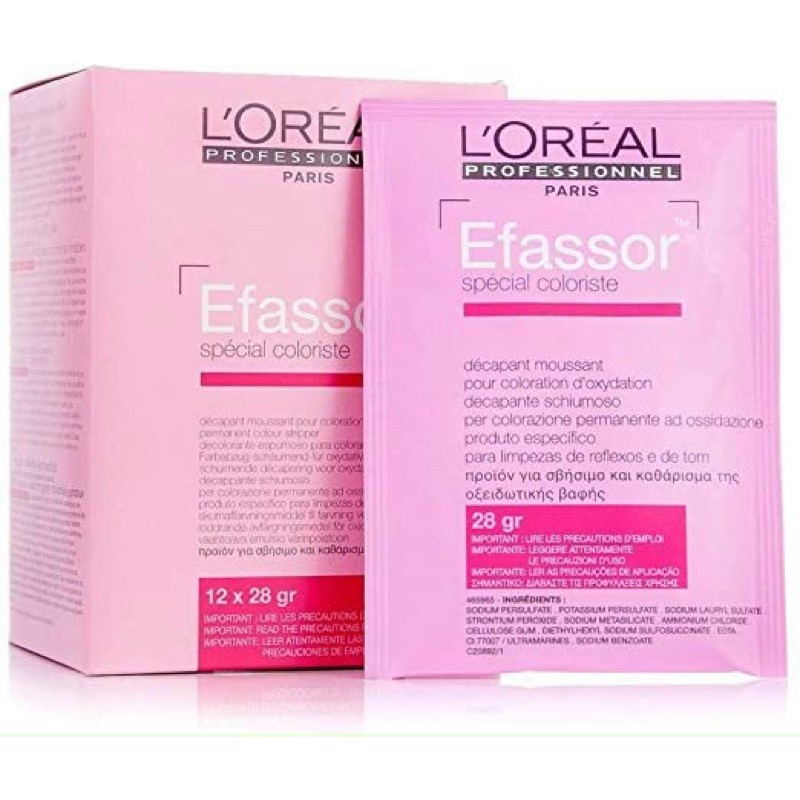 Bột rửa màu nhuộm L'oreal Efassor 12x28gr