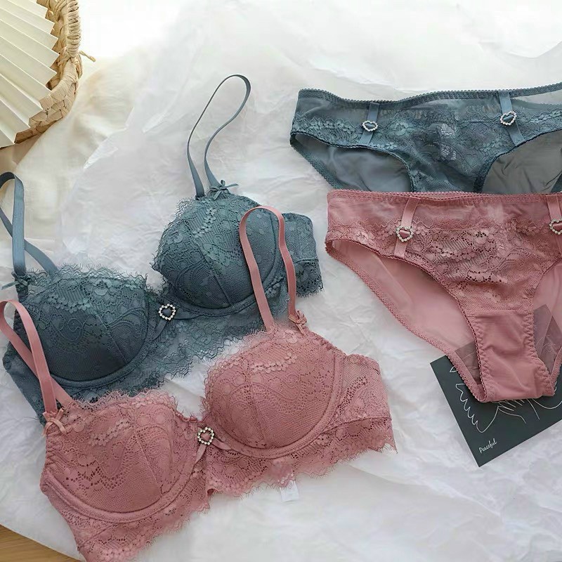 Bộ lót Charm không mút SIÊU XINH, có gọng, ren mềm mịn, nâng ngực | BigBuy360 - bigbuy360.vn