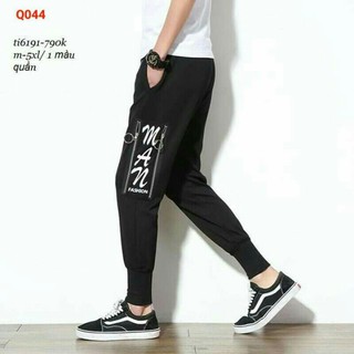 [FREESHIP_99K] QUẦN NỈ PHỐI KHÓA NAM IN CHỮ  CỰC CHẤT