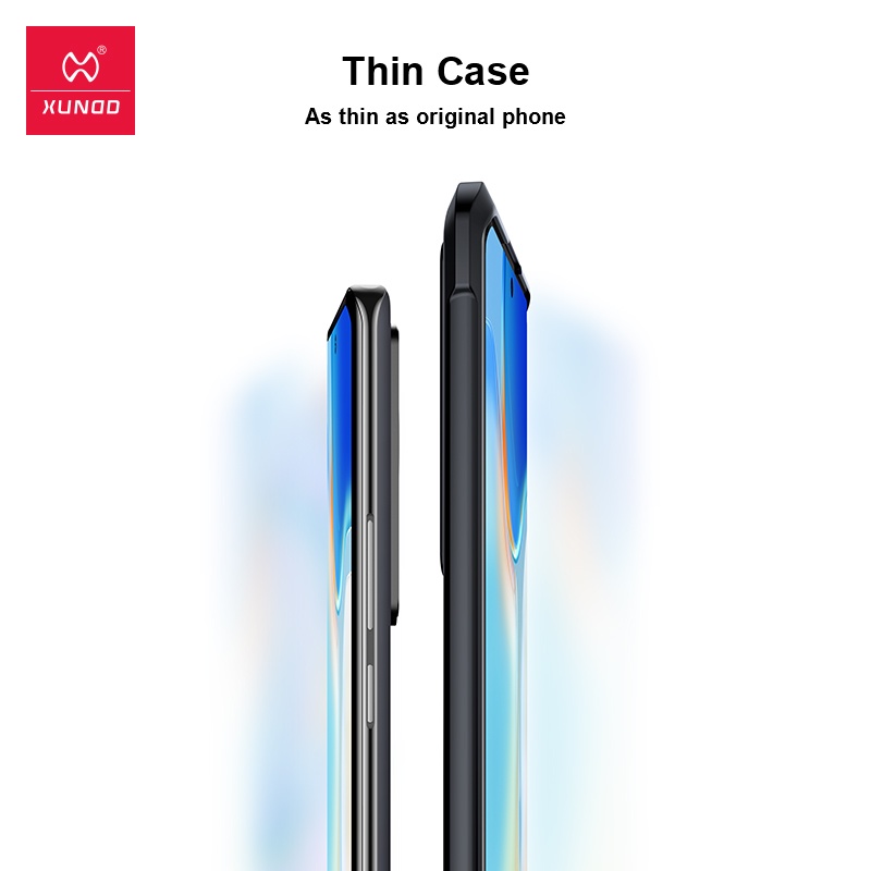 Ốp điện thoại XUNDD túi khí trong suốt chống va đập/ chống bám vân tay đơn giản thích hợp cho Vivo X80 / Vivo X80 Pro