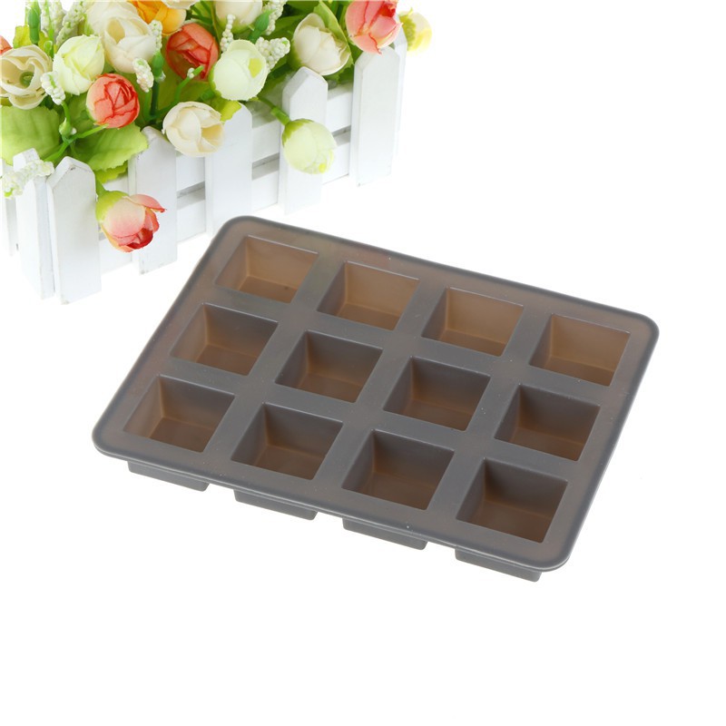 Khuôn Làm Bánh / Sô Cô La / Xà Phòng Hình Vuông Bằng Silicone DIY