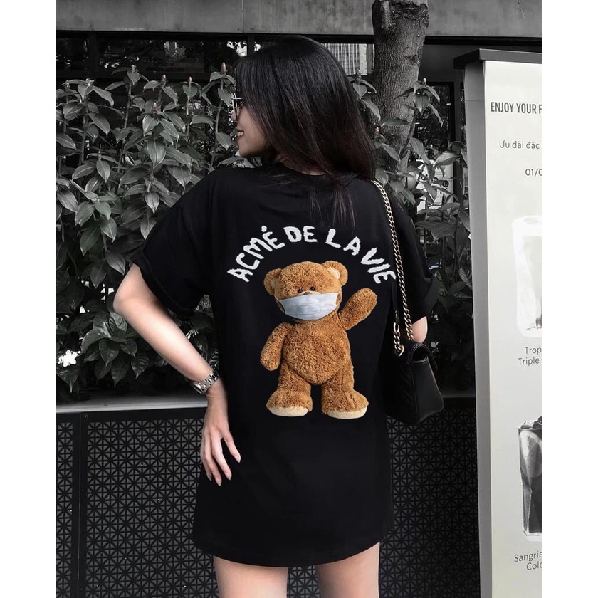 Áo Thun ADLV, Áo phông ADLV  NAM NỮ TAY LỠ UNISEX COTTON 100% (M 11-12)
