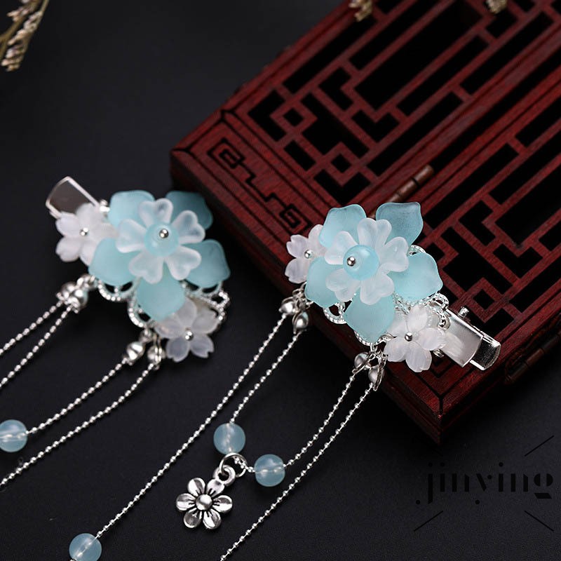 GETNOIVAS Kẹp tóc đính đá pha lê phong cách retro dành cho nữ