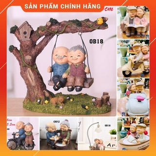 Tượng ông bà hạnh phúc - dễ thương - làm quà tặng - trang trí - đồ lưu liệm - tượng ông bà tôi