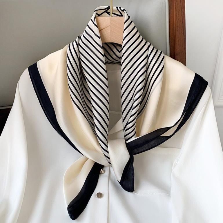 Khăn lụa vuông choàng cổ size 70x70cm Shop Gió