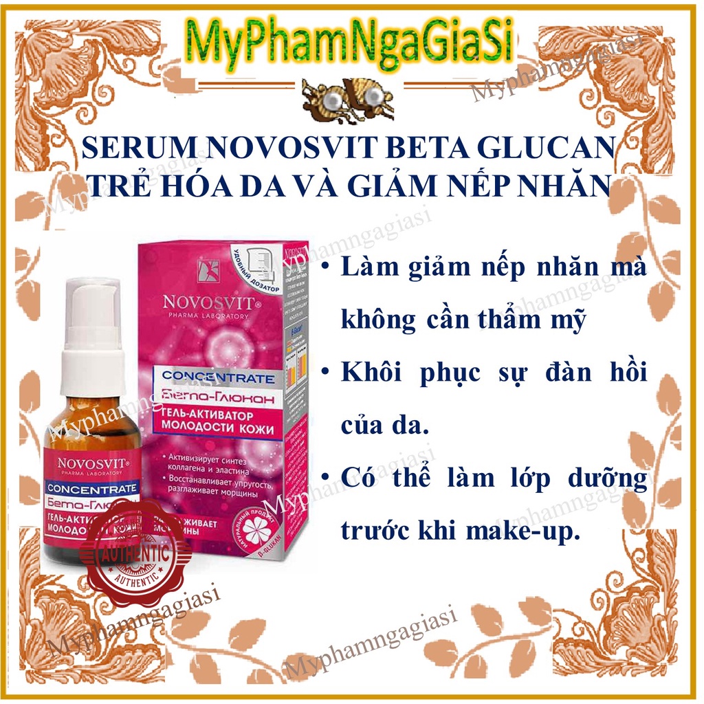 Serum Novosvit Beta Glucan_Tái tạo da_Trẻ hóa tế bào