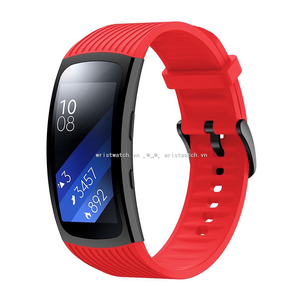 wrwa Dây silicon thay thế cho đồng hồ Samsung Gear Fit 2 Pro Fit 2