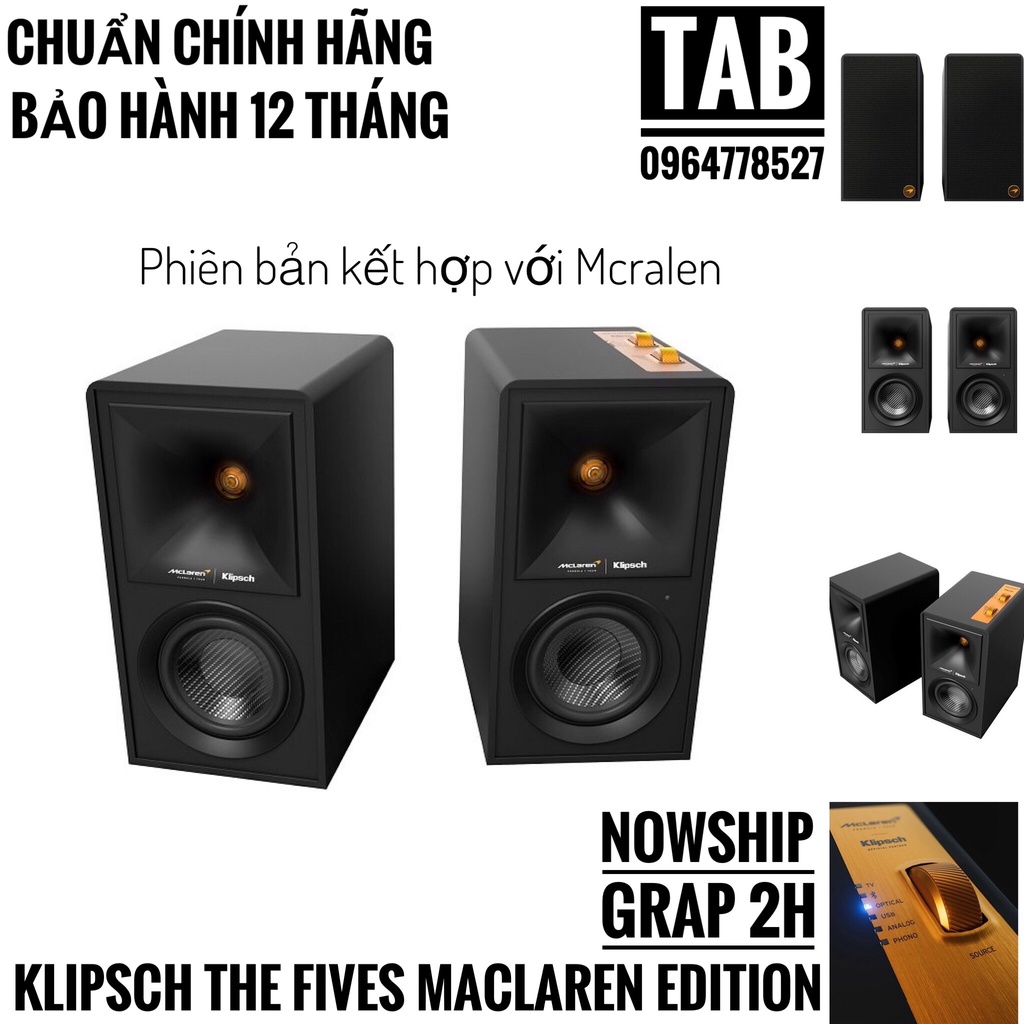 Loa Klipsch The Fives McLaren Edition Chính Hãng - Bảo Hành 12 Tháng