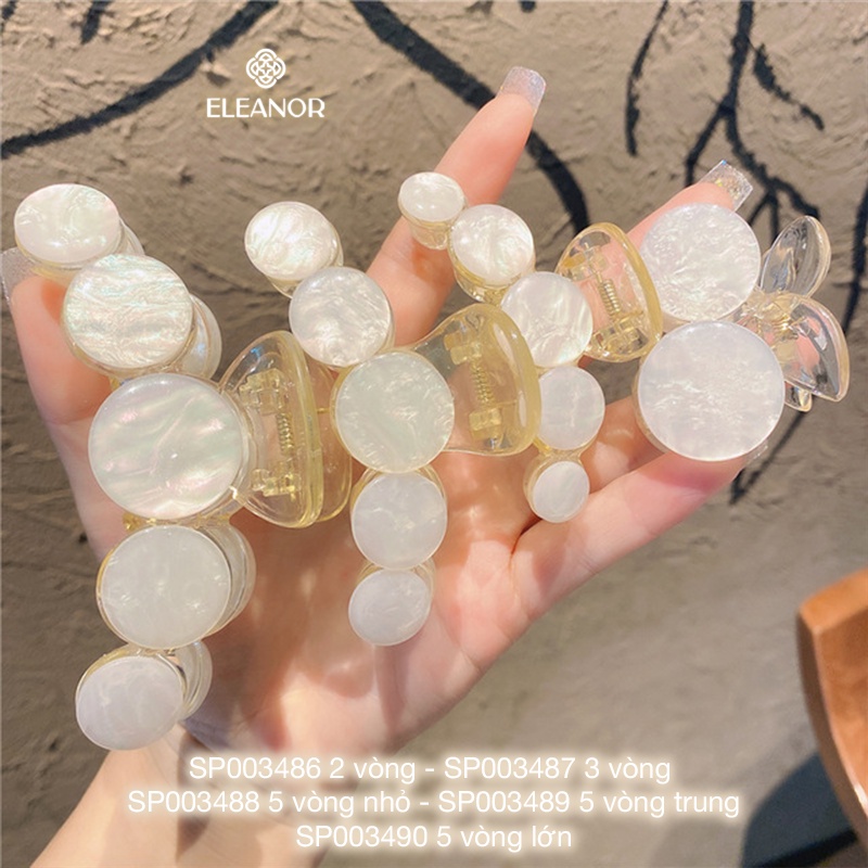 Kẹp tóc nữ càng cua Eleanor Accessories thiết kế hình tròn phụ kiện tóc 3486