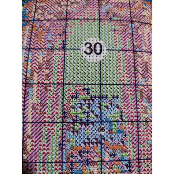 LT019 Tranh thêu chữ thập ngôi nhà chỉ lụa chỉ thường 65*45cm