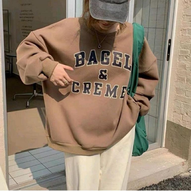(Code 6755) Áo Len oversize xxl / Phong Cách Hàn Quốc Túi Xách & Kem