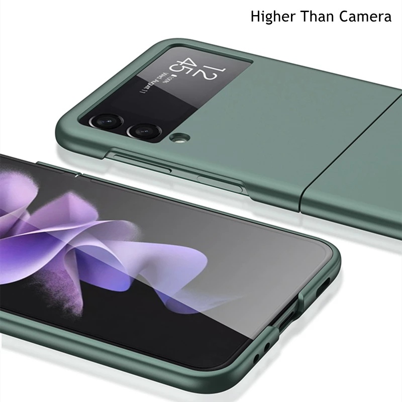 Ốp lưng nhựa cứng nhám siêu mrong chống sốc bảo vệ cho Samsung Galaxy Z Flip3 Flip 3 5G