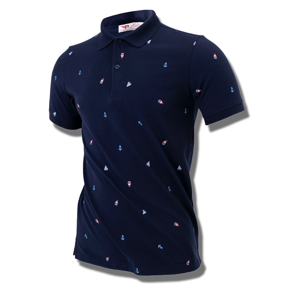 Áo thun nam polo họa tiết mỏ neo cao cấp Zonado Zaht01 chọn màu