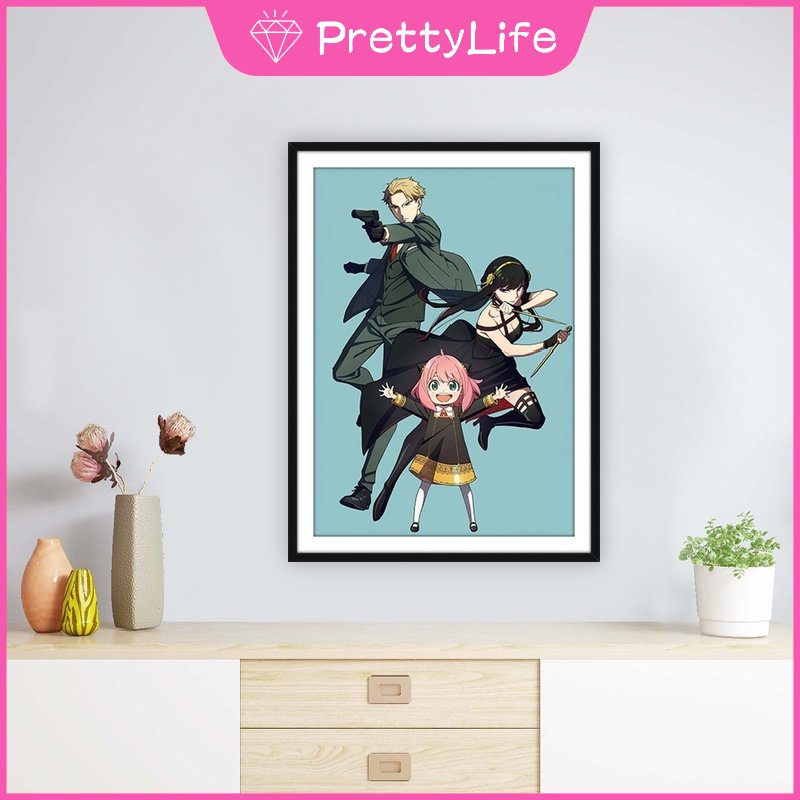 Bộ Tranh Đính Đá 5D Tự Làm Kích Thước 30X40Cm Hình Anime