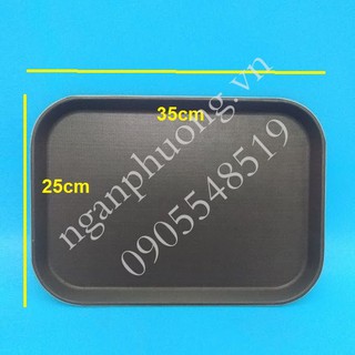 Khay chống trượt, Khay phục vụ, Khay chữ nhật  25X35 cm