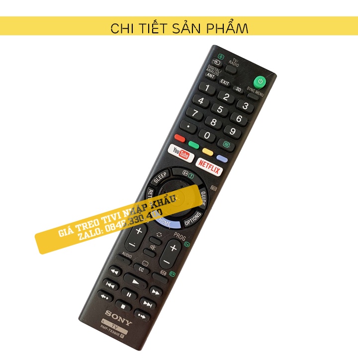 [ Loại 1 ] Điều Khiển Tivi Sony RMF-TX300E - Remote Tivi Sony Có Phím Tắt Youtube Và Netflix - Loại Dài