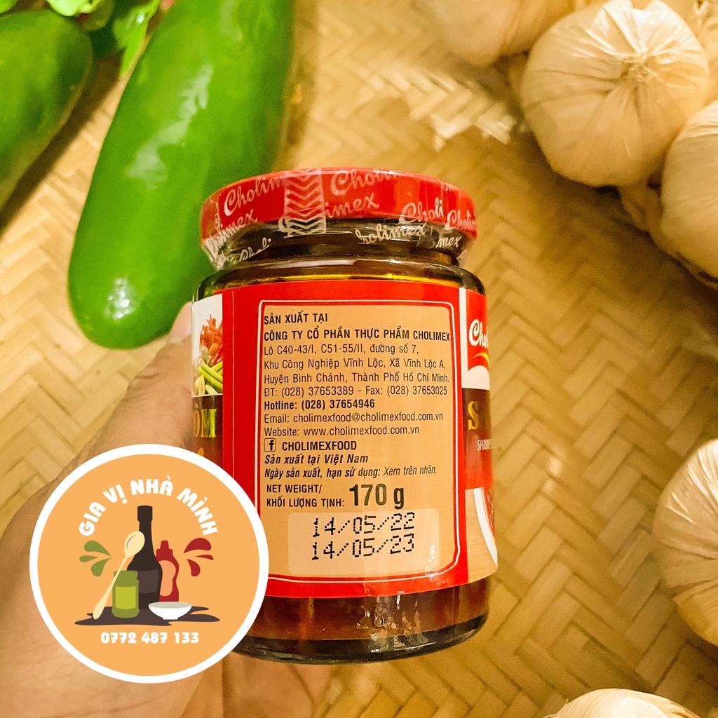 SA TẾ TÔM XO CHOLIMEX- HỦ 170GR