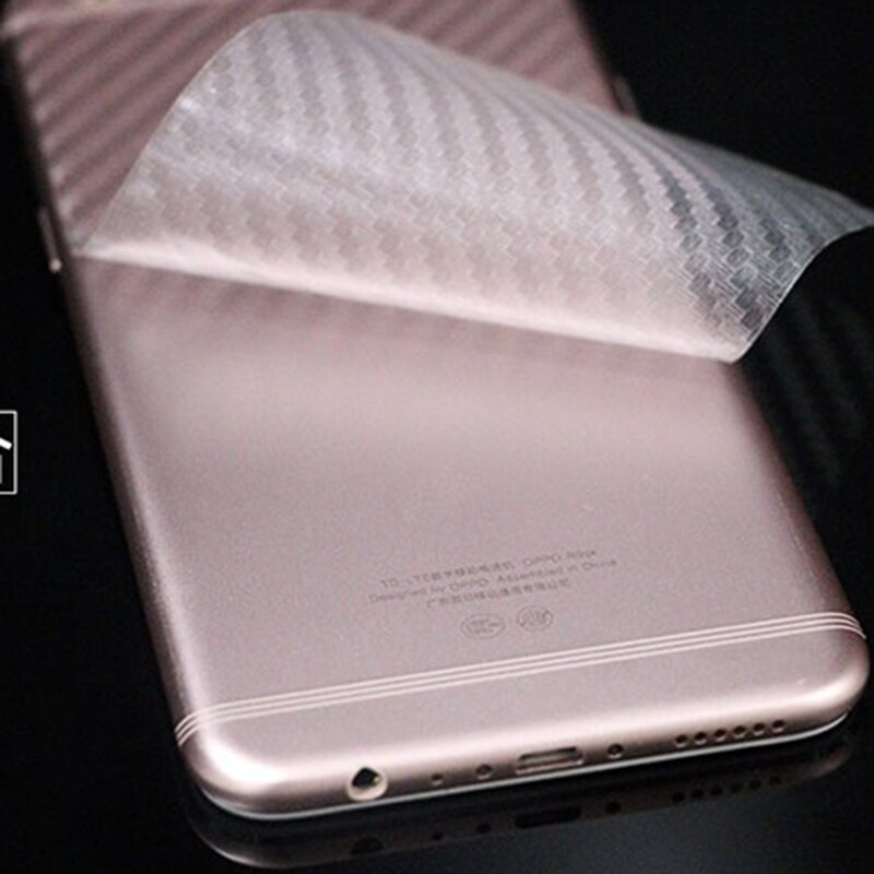 Phim dán sợi carbon 3d trong suốt bảo vệ mặt sau điện thoại cho OPPO Reno 4 3 Pro 2 Z 2F ACE 10X Zoom Find X X2 Pro