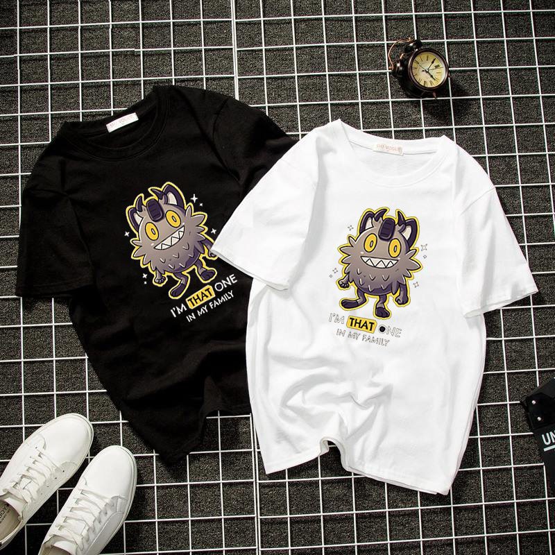 Áo thun form rộng unisex họa tiết hoạt hình đẹp  vải dày mịn 2020T2535